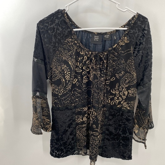 Quizz Again & Co blouse Size Small - Picture 1 of 10